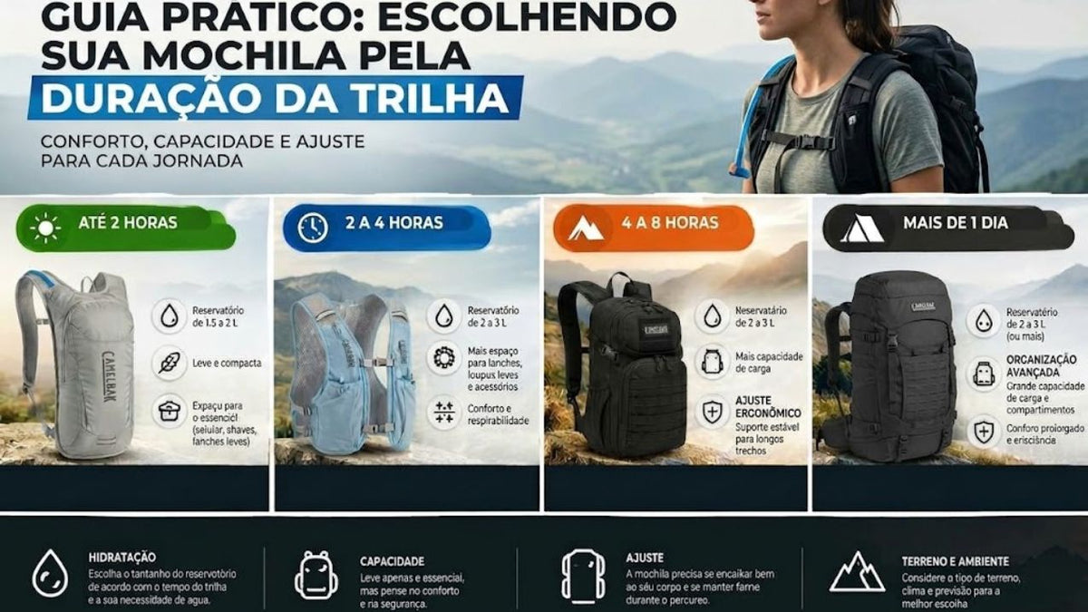 Como Escolher a Mochila Pela Duração Da Trilha?