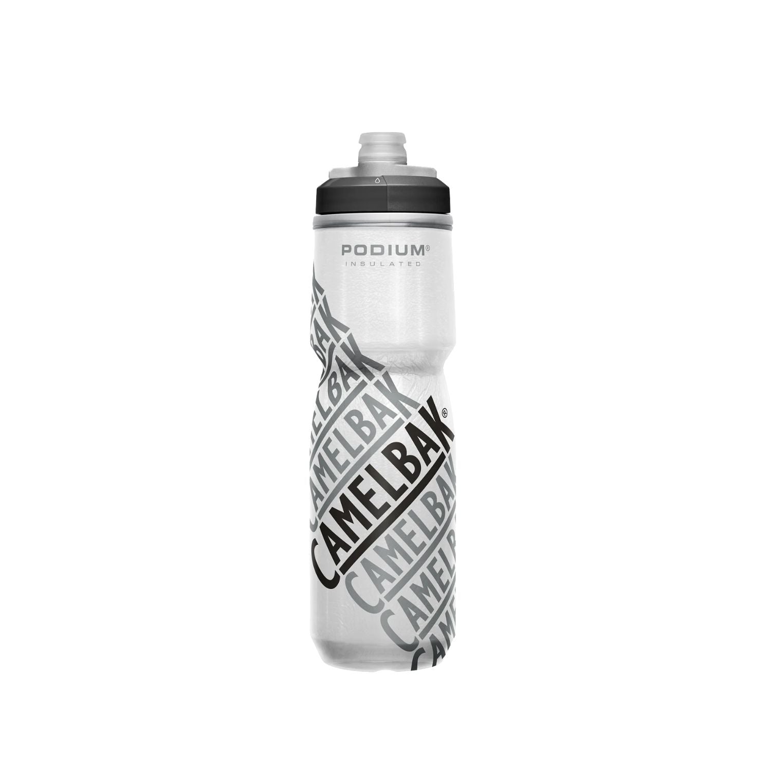 GARRAFA CAMELBAK PODIUM CHILL 24OZ / 710ML - RACE EDITION (PRETO/BRANCO)
