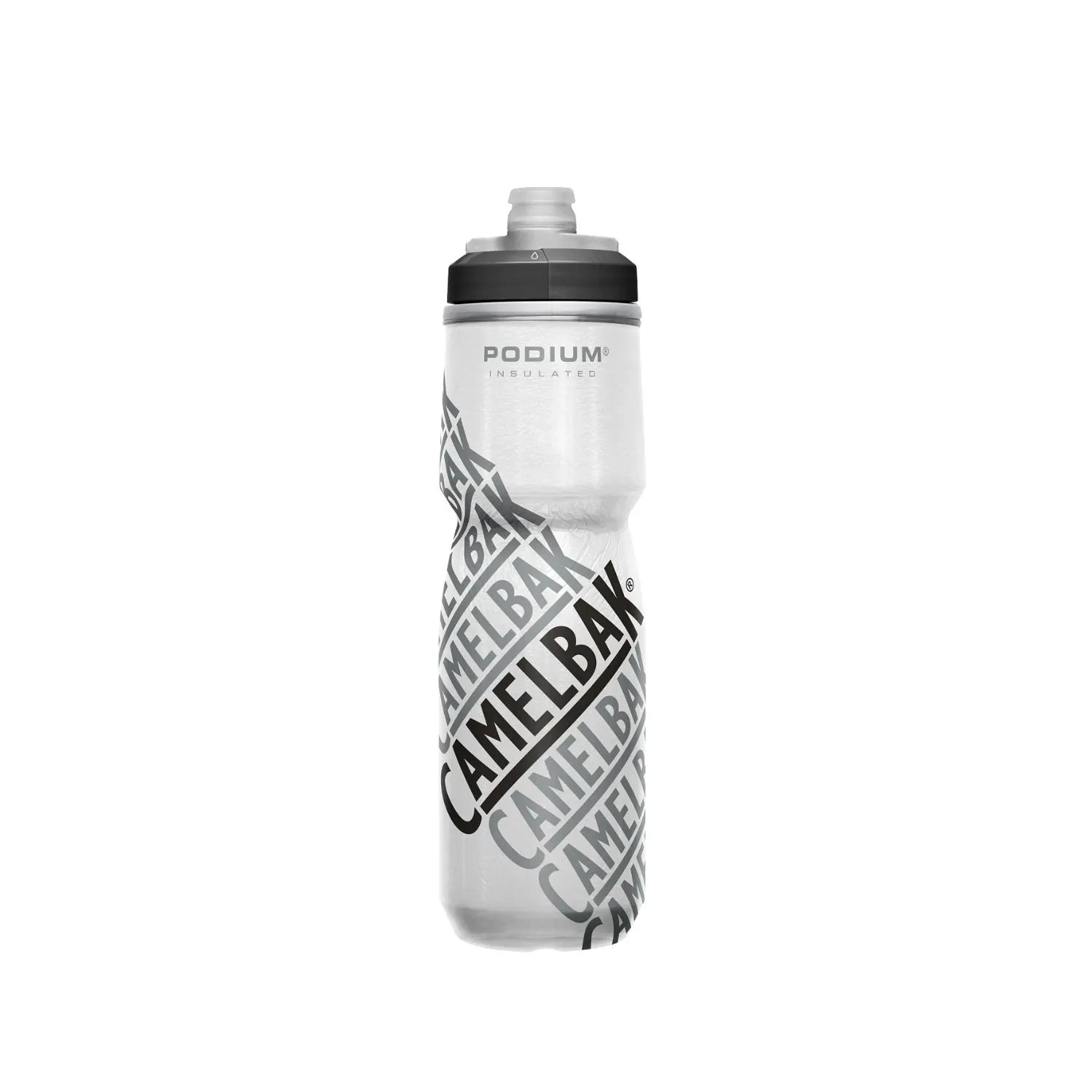 GARRAFA CAMELBAK PODIUM CHILL 24OZ / 710ML - RACE EDITION (PRETO/BRANCO)