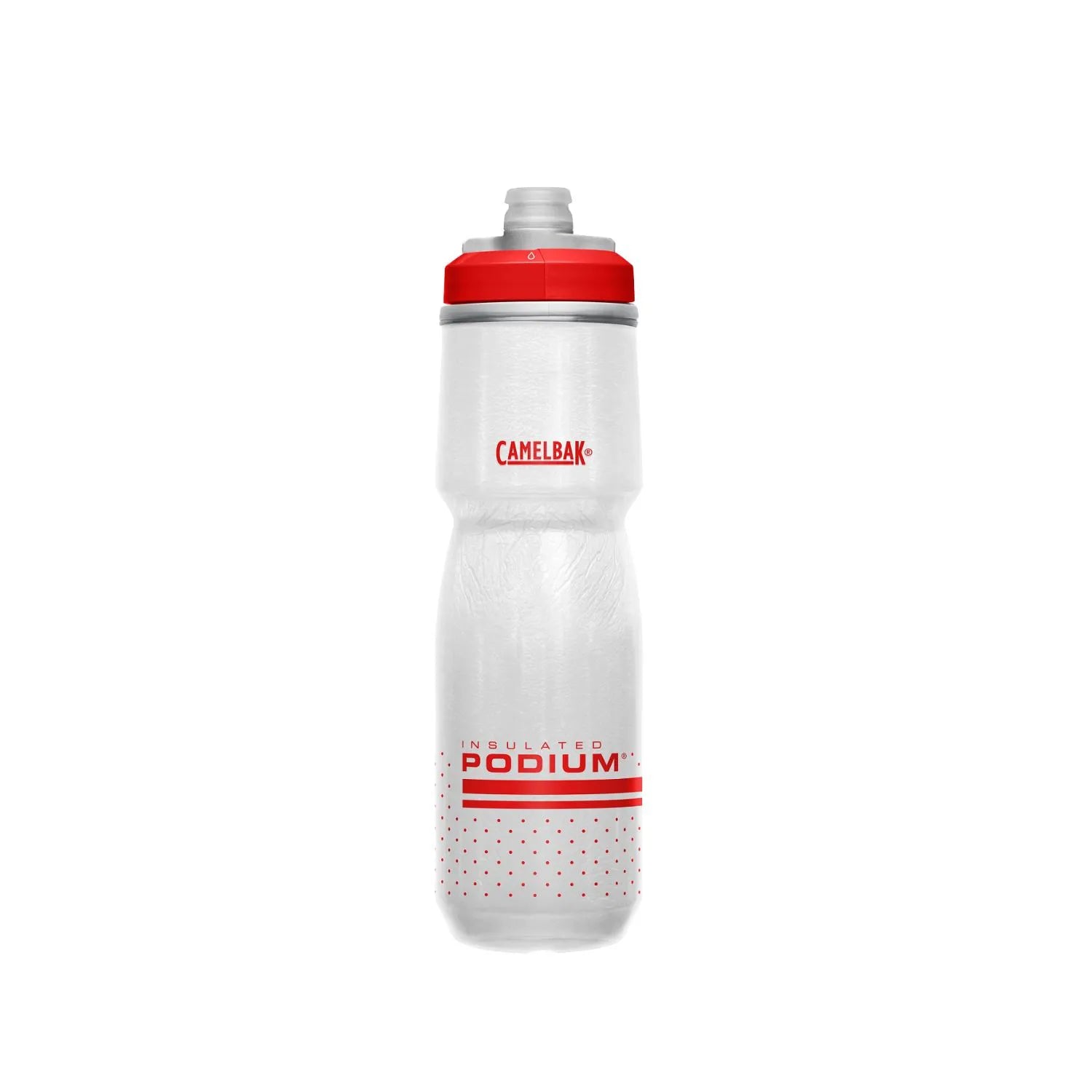 GARRAFA CAMELBAK PODIUM CHILL 24OZ / 710ML - FIERY RED WHITE (VERMELHO/BRANCO)