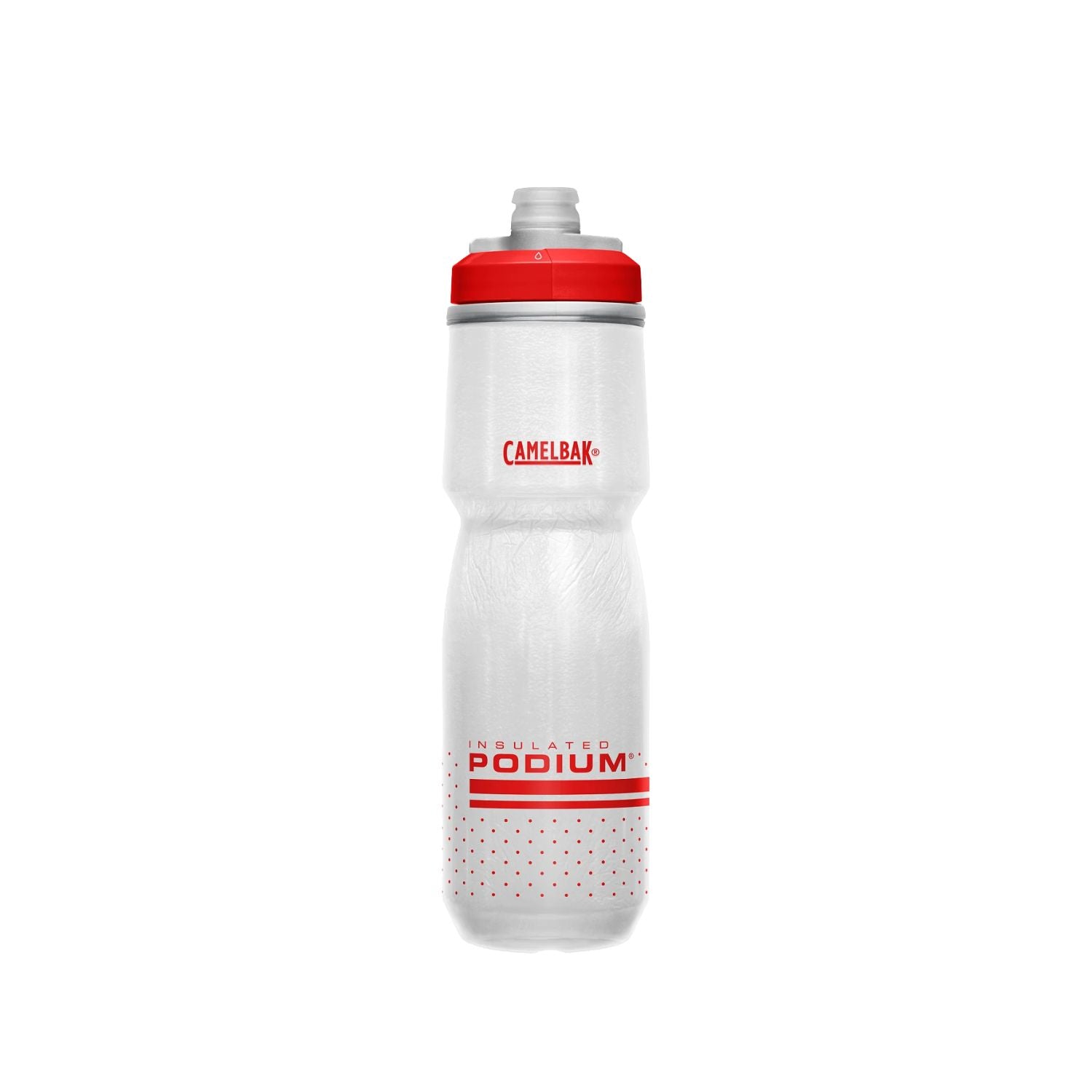 GARRAFA CAMELBAK PODIUM CHILL 24OZ / 710ML - FIERY RED WHITE (VERMELHO/BRANCO)
