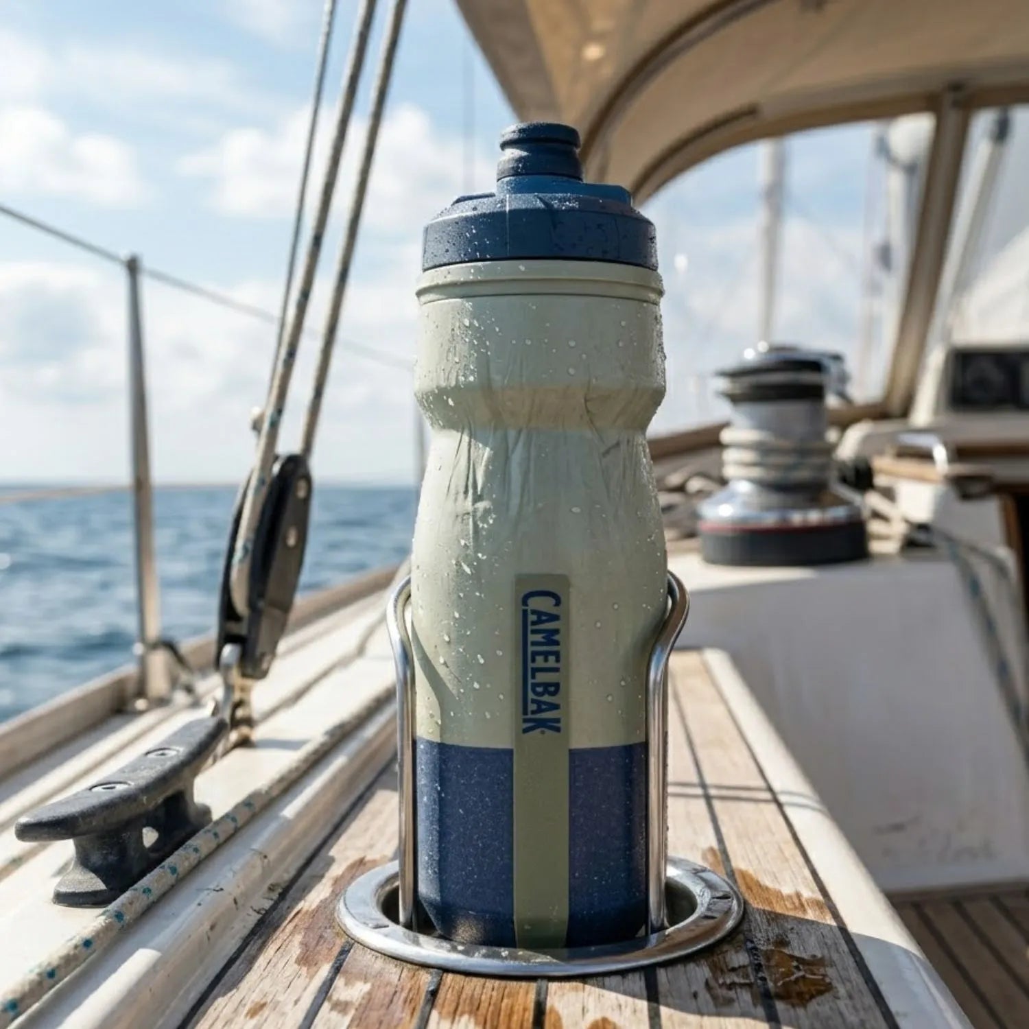 GARRAFA CAMELBAK PODIUM CHILL 21OZ / 621ML - MERCURY FOG (AZUL/VERDE)