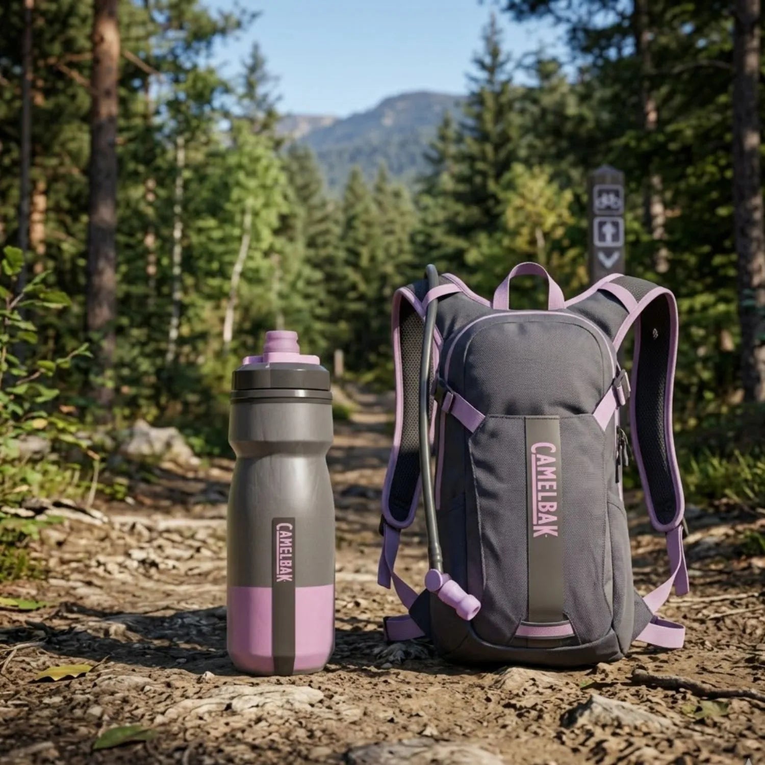 GARRAFA CAMELBAK PODIUM CHILL 21OZ / 621ML - MERCURY NIGHT FALL (ROXO/PRETO)