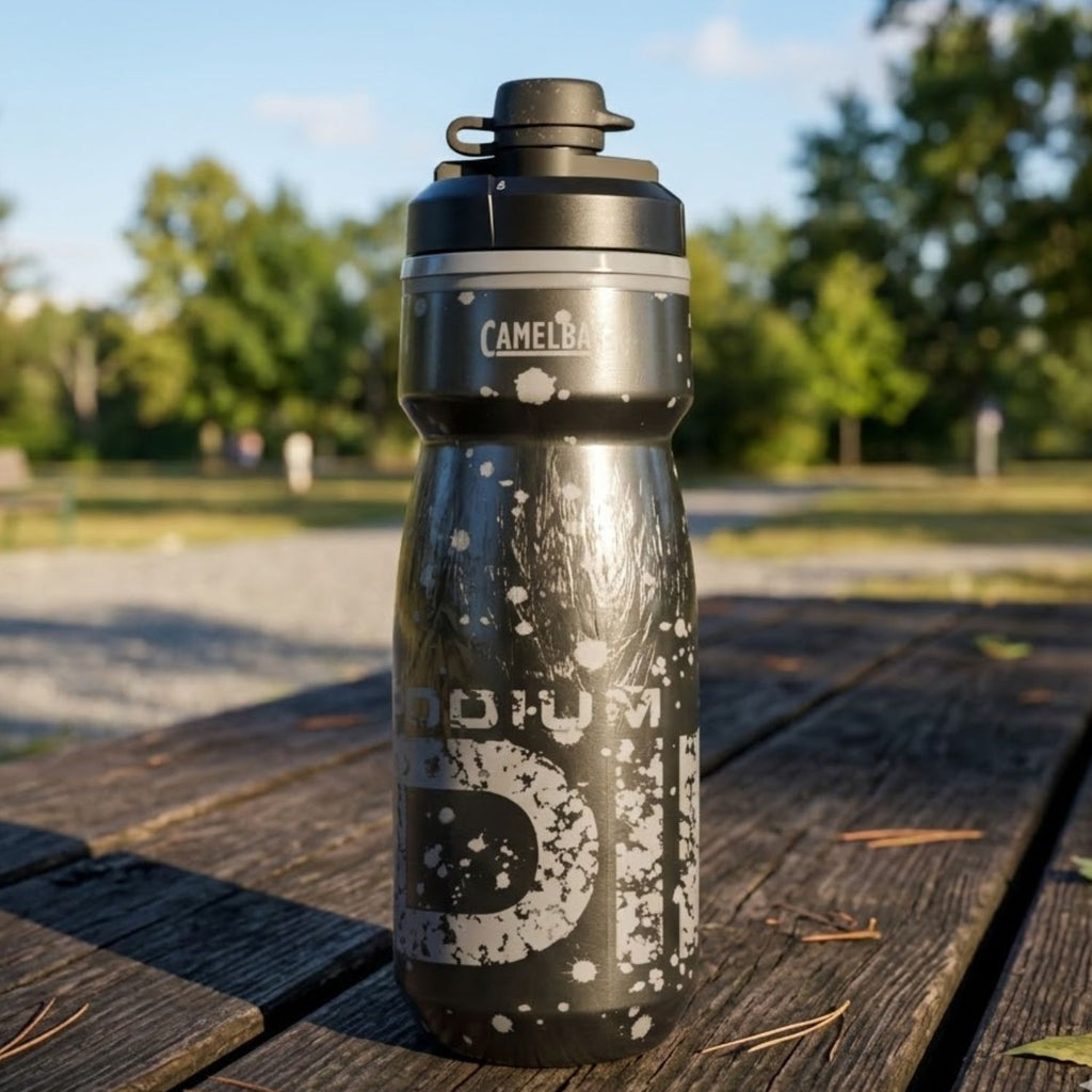GARRAFA CAMELBAK PODIUM DIRT SERIES CHILL 21OZ / 621ML - ASPHALT (CINZA ESCURO)
