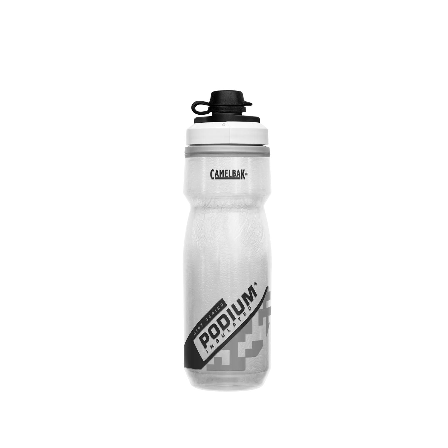 Garrafa Térmica CamelBak Podium Dirt Series Chill 621ml Branco/Preto