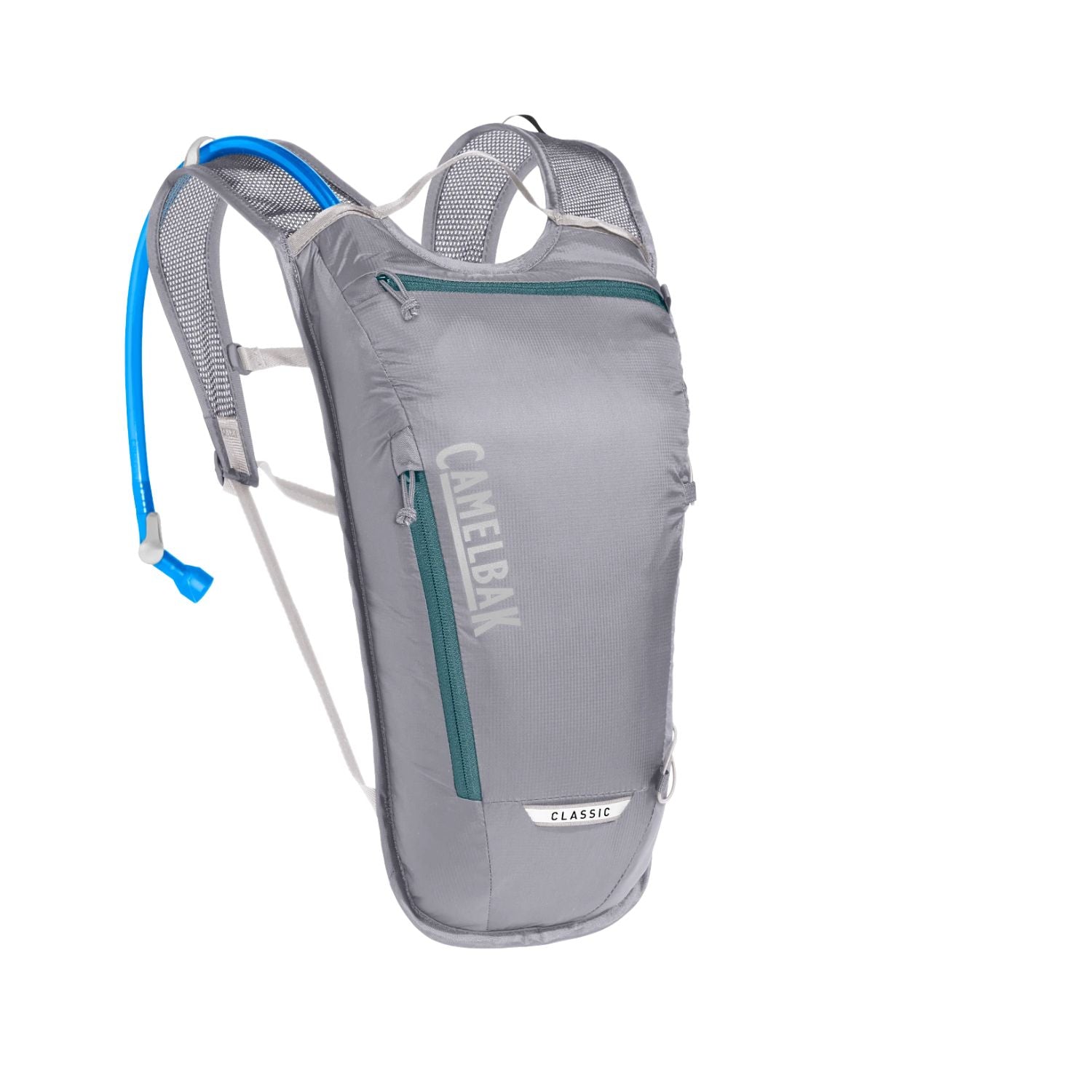 MOCHILA DE HIDRATACAO CAMELBAK CLASSIC LIGHT 70OZ / 2,070ML - GUNMETAL/HYDRO (CINZA/AZUL)

