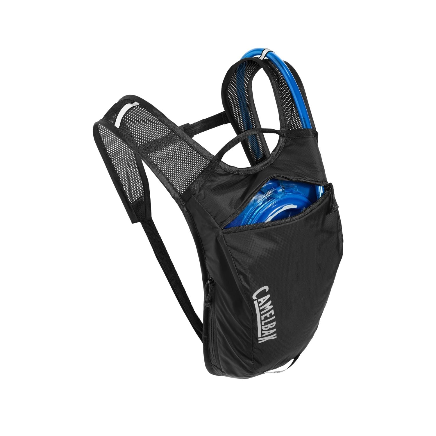 MOCHILA DE HIDRATACAO CAMELBAK HYDROBAK LIGHT 50OZ / 1,480ML - BLACK/SILVER (PRETO/PRATA)

