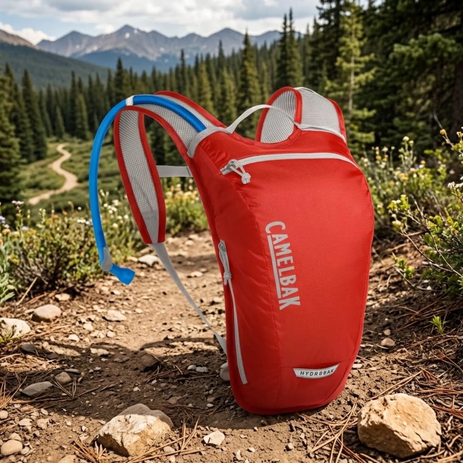 MOCHILA DE HIDRATACAO CAMELBAK HYDROBAK LIGHT 50OZ / 1,5L - RED/BLACK (VERMELHO/PRETO)