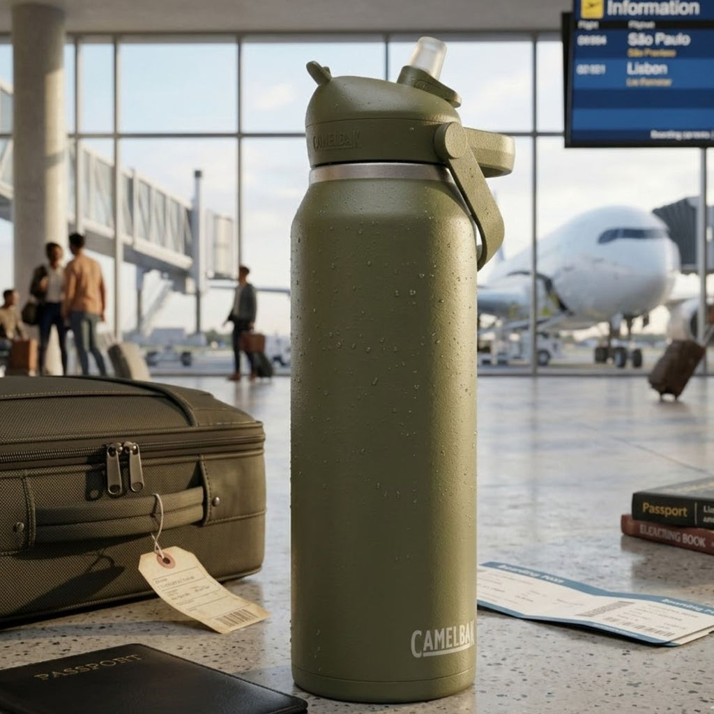 GARRAFA TERMICA CAMELBAK THRIVE FLIP STRAW VSS 32OZ / 946ML - MOSS (VERDE)
