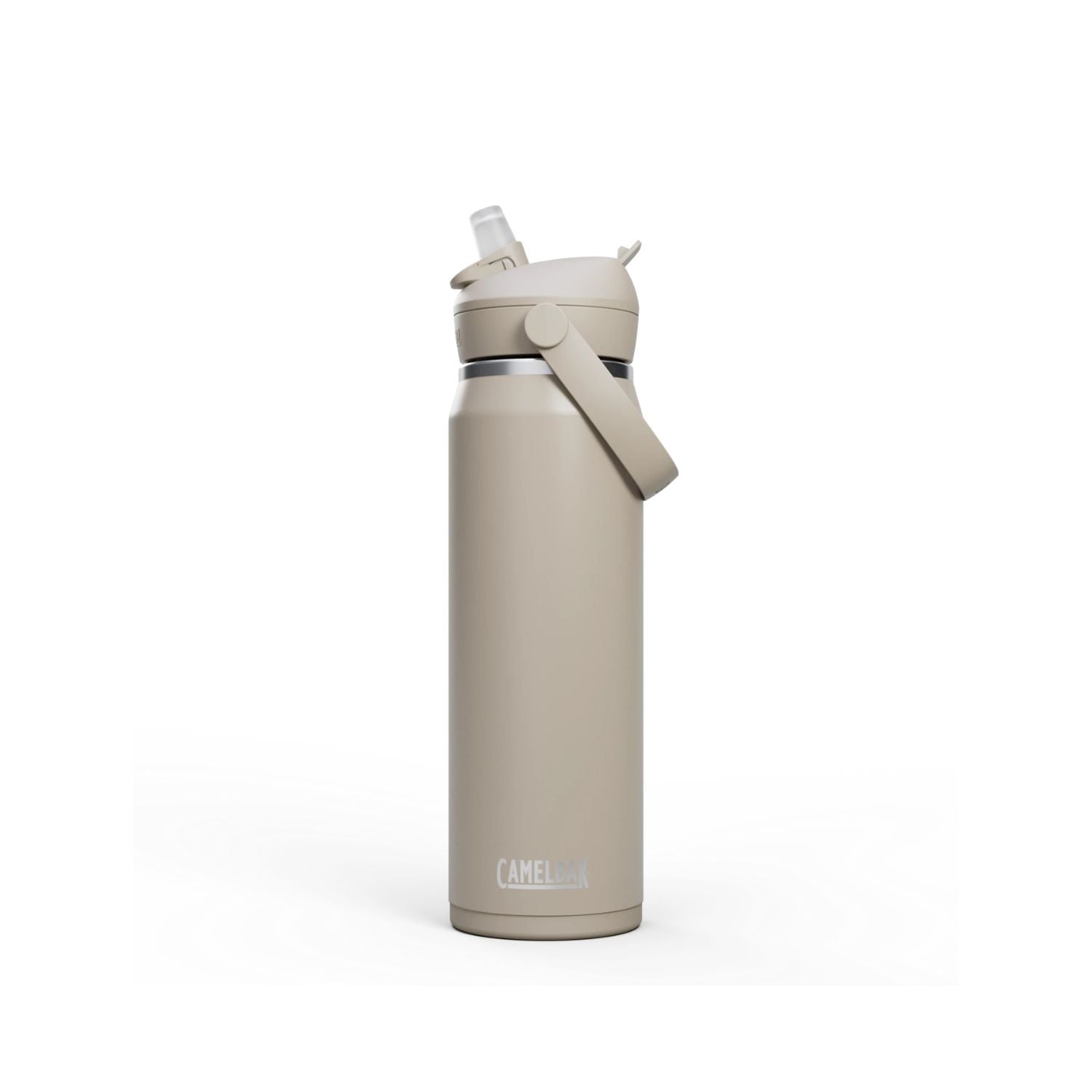 GARRAFA TERMICA CAMELBAK THRIVE FLIP STRAW VSS 25OZ / 740ML - STONE (CINZA CLARO)
