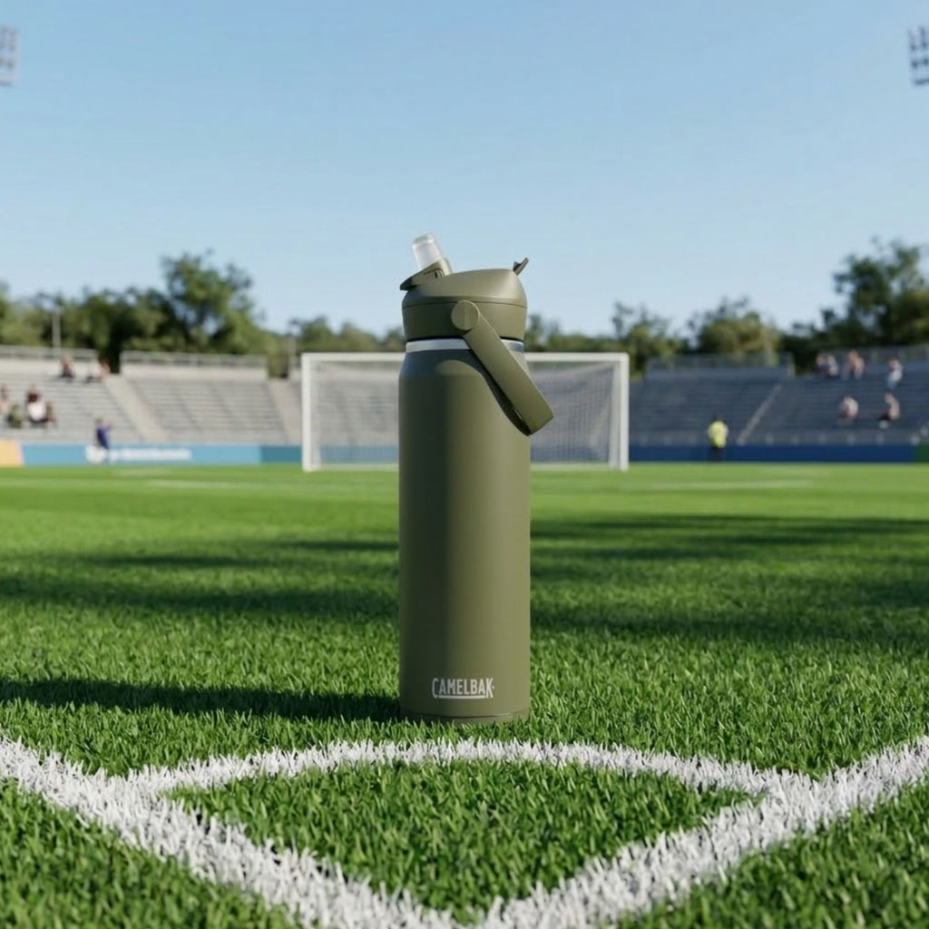 GARRAFA TERMICA CAMELBAK THRIVE FLIP STRAW VSS 25OZ / 740ML - MOSS (VERDE)
