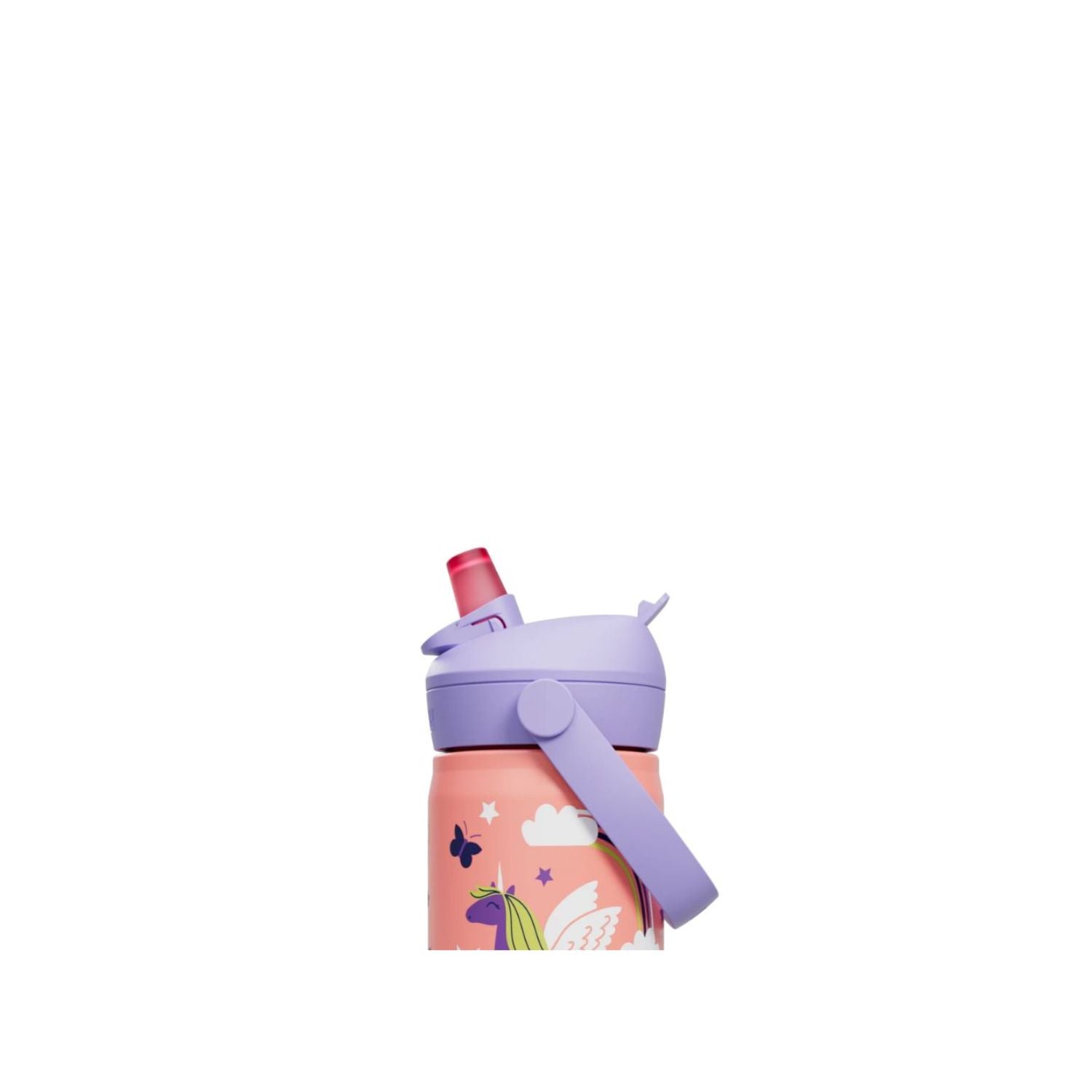 GARRAFA TERMICA CAMELBAK INFANTIL THRIVE FLIP STRAW 12OZ / 354ML - MAGIC UNICORNS (LARANJA/BRANCO)
