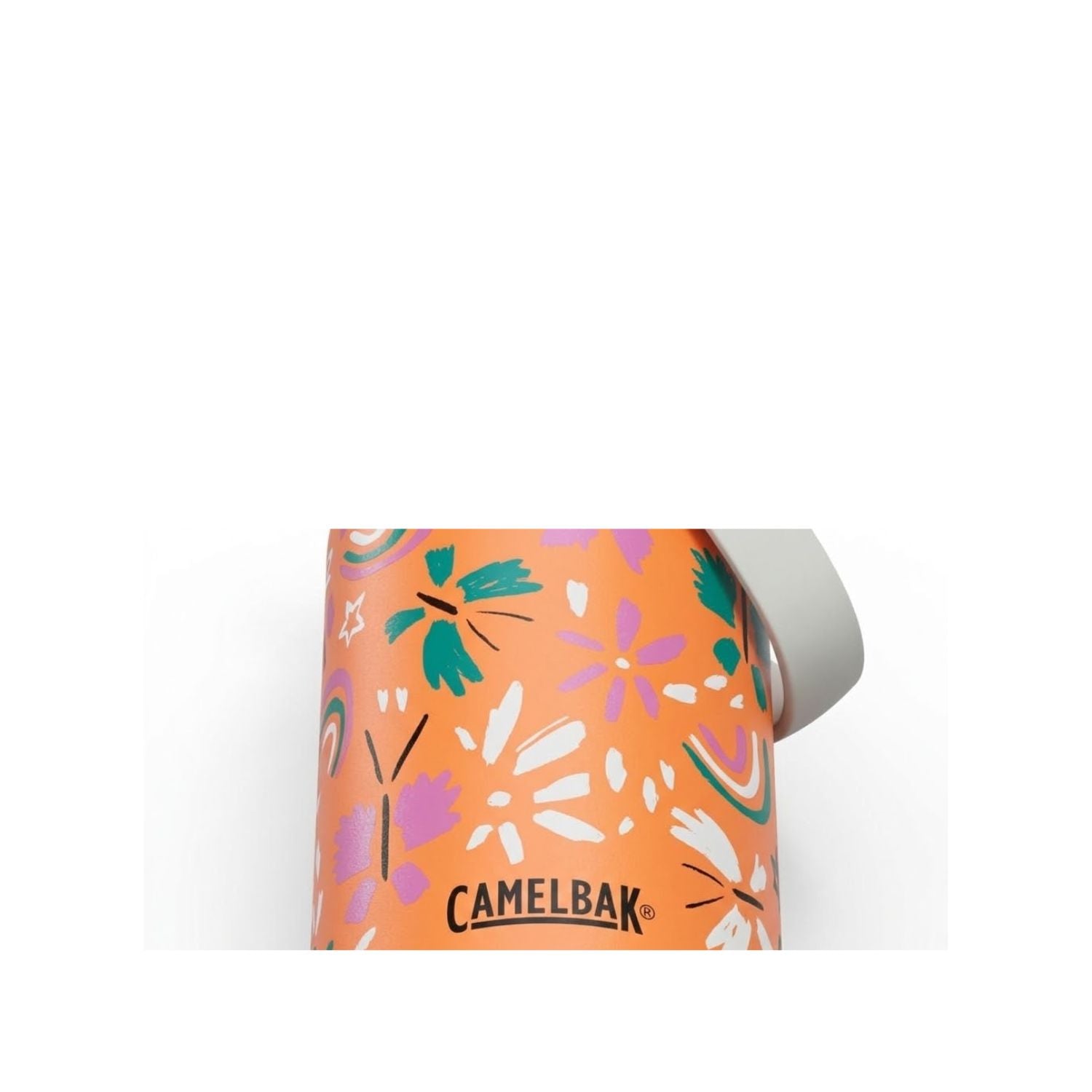 GARRAFA TERMICA CAMELBAK INFANTIL THRIVE FLIP STRAW 12OZ / 354ML - BUTTERFLY RAINBOW (ROSA/LILAS)

