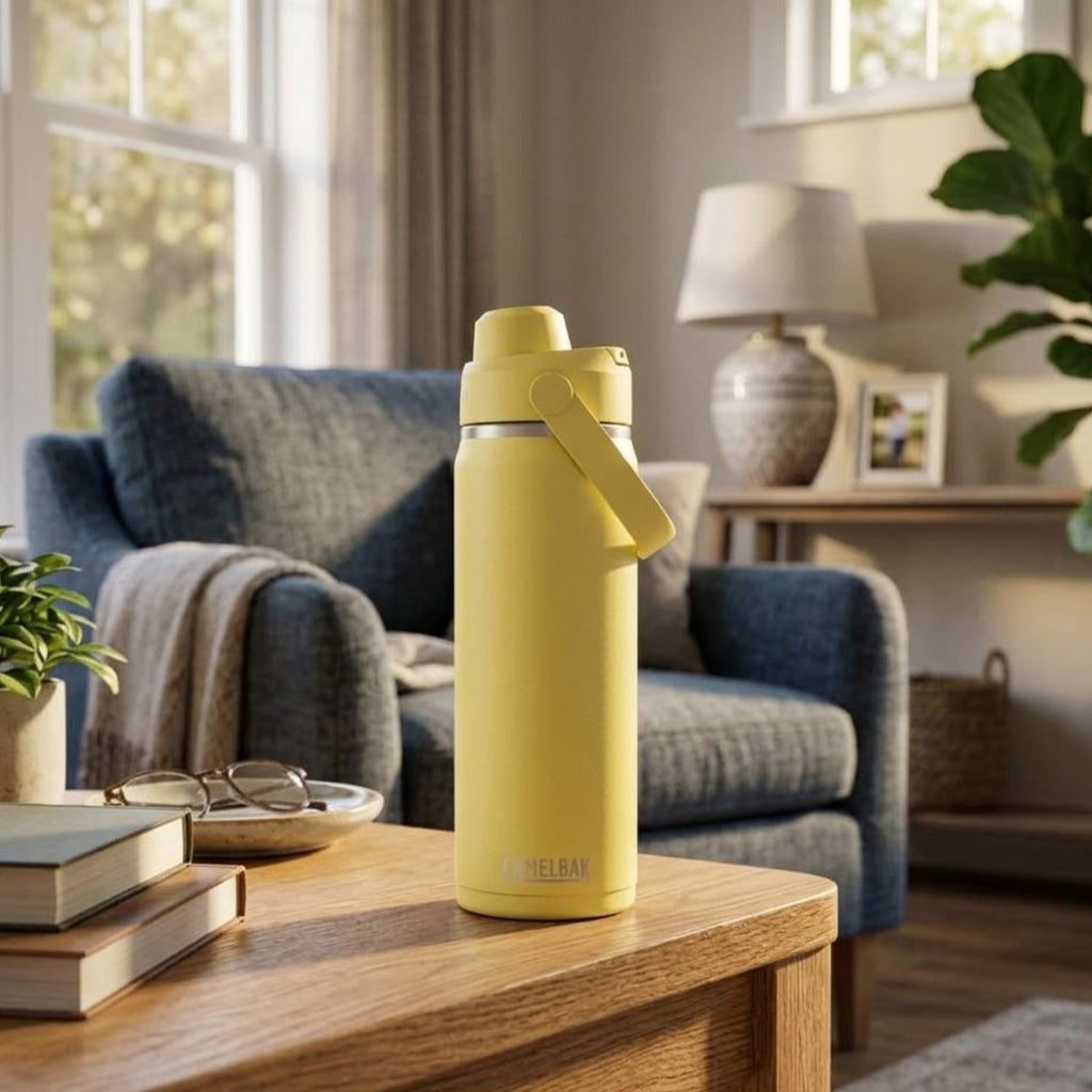 GARRAFA TERMICA CAMELBAK THRIVE CHUG VSS 20OZ / 591ML - YELLOW BLOOM (AMARELO)