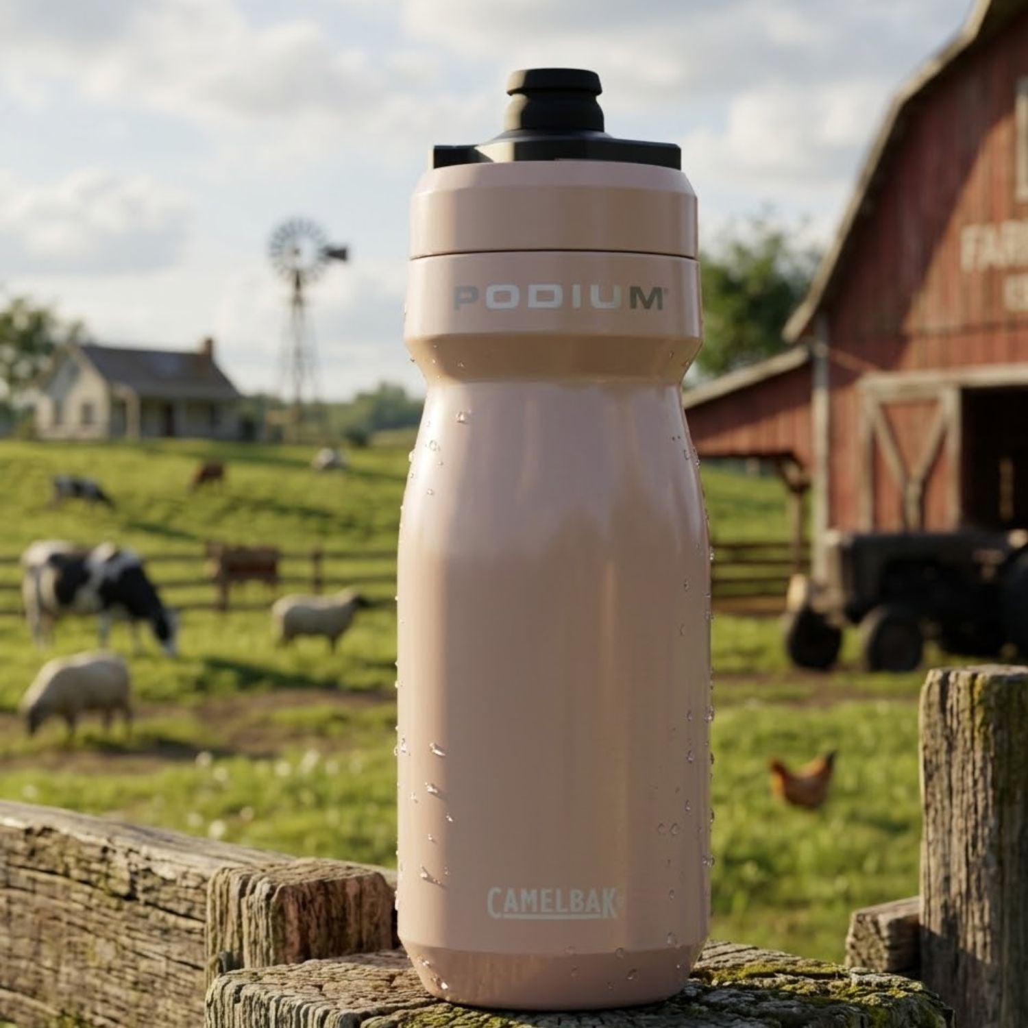 GARRAFA TERMICA CAMELBAK PODIUM INSULATED STEEL 18OZ / 532ML - PETAL (ROSA CLARO)
