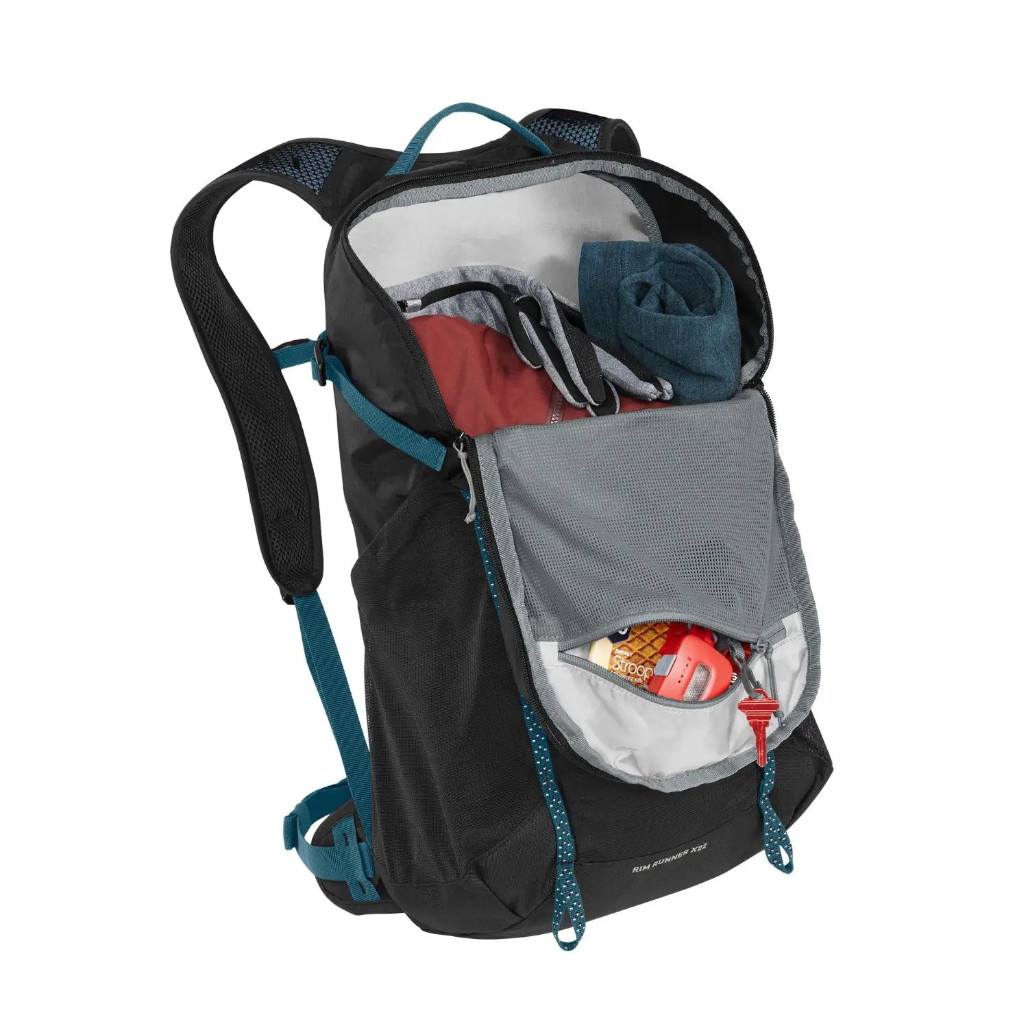 MOCHILA DE HIDRATACAO CAMELBAK RIM RUNNER X22 TERRA 50OZ / 1,5L - BLACK (PRETO) S/ REFIL