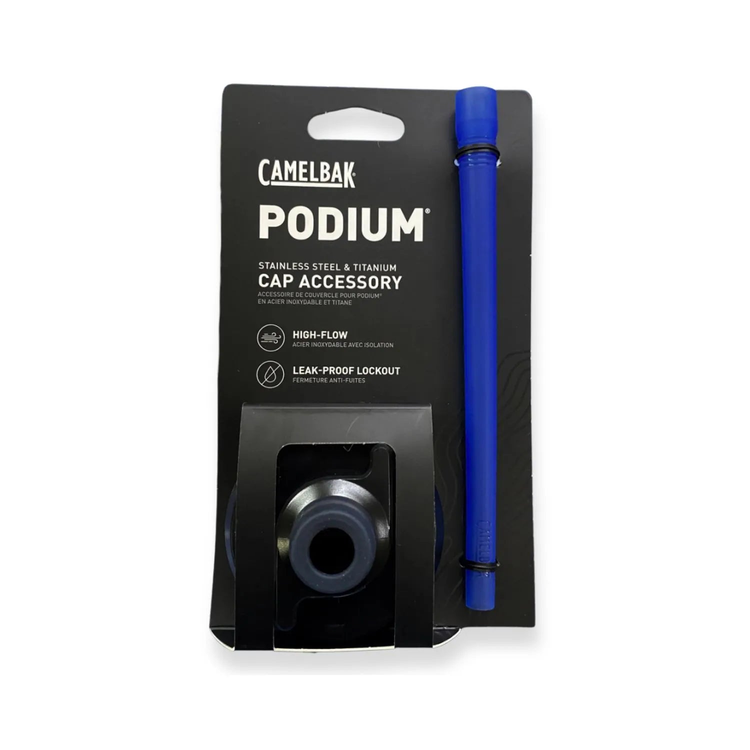 REPOSIÇÃO CAMELBAK TAMPA PODIUM PARA STAINLESS STEEL E TITANIO - BLACK (PRETO)