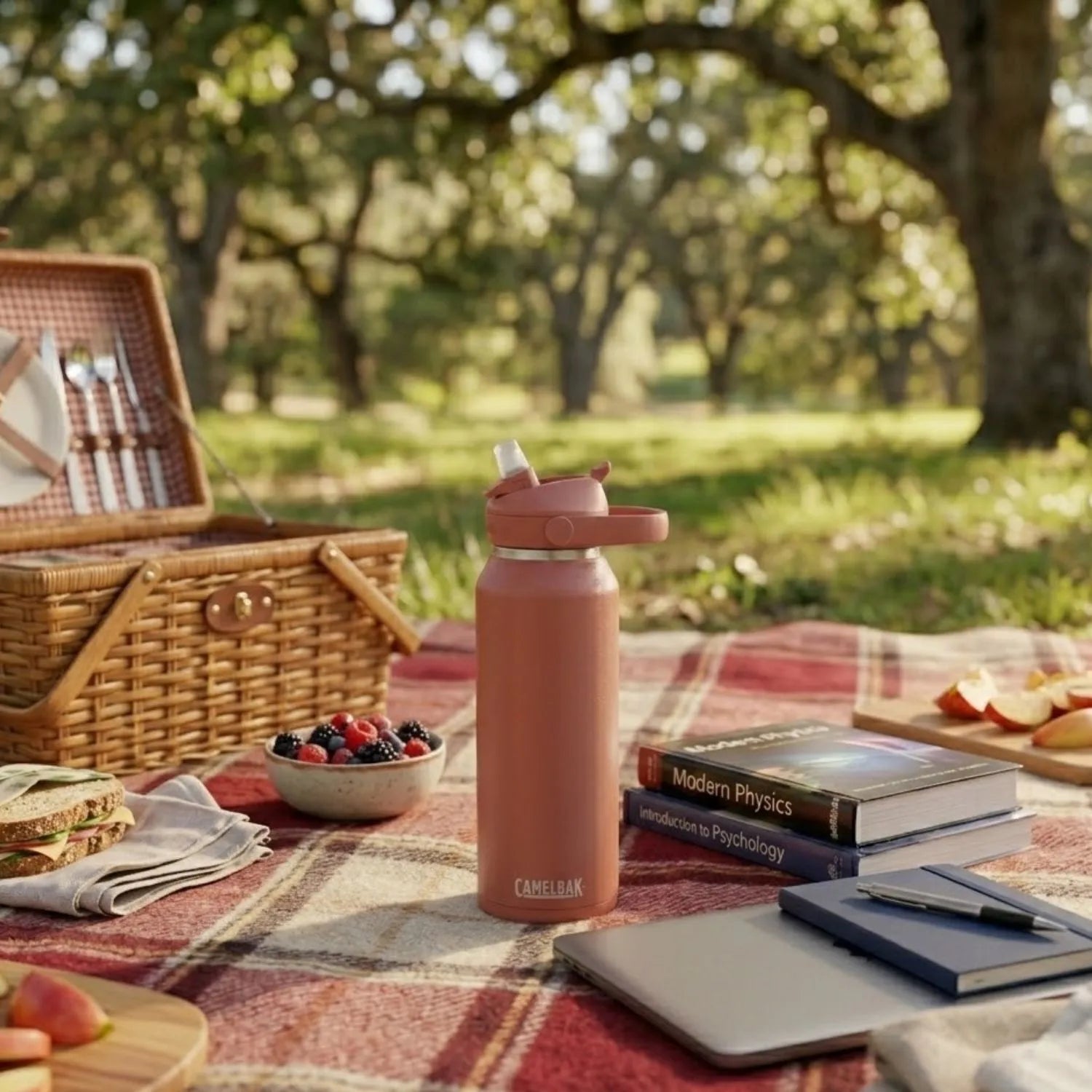GARRAFA TERMICA CAMELBAK THRIVE FLIP STRAW VSS 40OZ / 1,183ML - SIERRA RED (VERMELHO)
